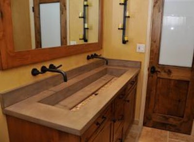 Eric Pottle, owner of Surface Works AZ located in Peoria, Ariz., completed a few preliminary sketches to determine the exact design of the sink.