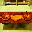 The finished bathroom vanity.