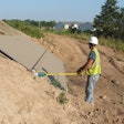When working on inclines, roller screeds are the way to go, manufacturers say. They are lightweight and easily pulled on slopes.