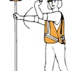 To tell traffic to proceed the flagger shall face traffic with the SLOW sign paddle held in a stationary position with the arm extended horizontally away from the body. Motion in an upward curling motion with the free hand.