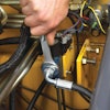 The proper connector tightened to the appropriate torque value helps prevent leaks.