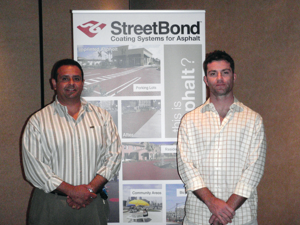Mario Flores and Baron Avratin, owners of Ethos Enterprise located in Phoenix, AZ, have found success in the niche market of stamped asphalt.