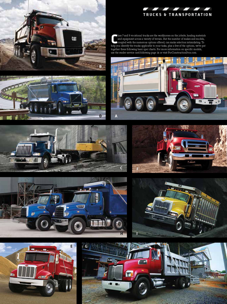 Heavy Truck Spec Charts