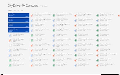 View and access documents in the cloud with Microsoft's SkyDrive Pro mobile app.