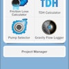 The RiteFlo mobile app features four calculators for hydraulic estimations.