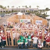 ore than 100 volunteers kicked off spring and the Hammers for Habitat volunteer drive under the California sun at Lowe’s of Central Long Beach.