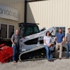 Lanracorp, Inc., Brownstown, IL, specializes in various types of land clearing operations. Its team includes (from left to right) Gus Mattka, health and safety manager; Krystal West, safety and human resources director; Brent Oberlink, president; and Brent Hoerig, operations manager.