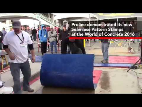 [VIDEO] Proline Seamless Pattern Stamps at World of Concrete 2017