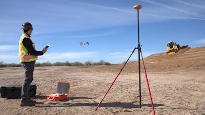 Flying a commercial drone capable of gathering data of survey-level accuracy has been automated to the point that flights can be launched and controlled from a smart phone. But some contractors may want data-analysis support from a drone service provider.