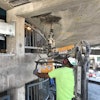 Western Worker Using Pam Machine On Springfield, Il Parking Garage Project