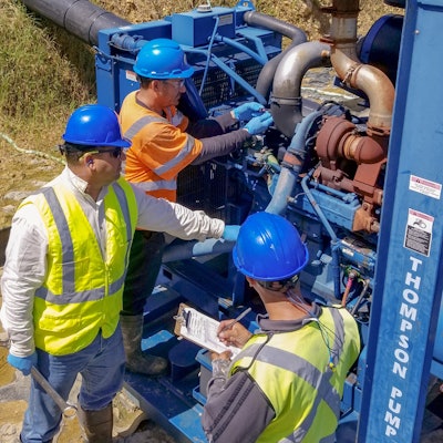 Company’s work providing daily water needs for 250,000 people.