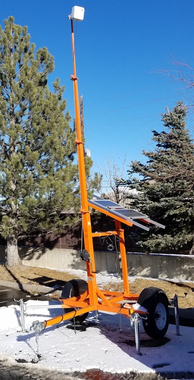 Solar Trailer, Mast Up