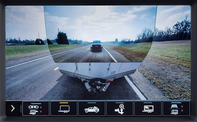 The GMC Sierra HD pickups feature a ProGrade Trailering System with 15 camera views, including a transparent trailer view to virtually see through a trailer in tow to following traffic.