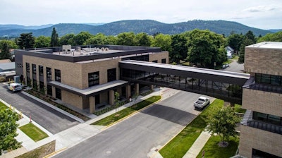 Flathead County South Campus sky bridge in Montana
