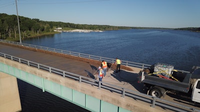 PoreShield Being Applied to a Bridge in Indiana