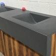 A vanity made with GFRC.