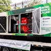 A Scania V8 engine running on renewable diesel is being used in its power generation configuration for a test program in Australia, which allows assessment of exhaust emissions, performance and response, fuel efficiency, cost and engine lifetime.