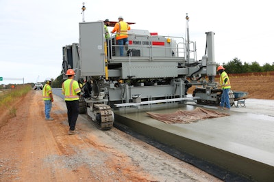 Increased visibility of the slipformed concrete gives the operator more information to make rapid, accurate adjustments to ensure a quality product.