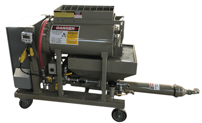 The Fully Electric FloorMate80E Mobile Mixer and Pump Combination