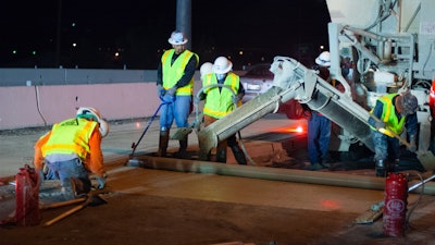 Rapid Strength Concrete Used in Freeway Pavement Restoration