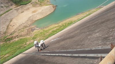 Concrete Dam Safety Inspection with Ground Penetrating Radar GPR