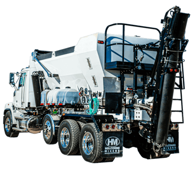 Holcombe Next Generation G2 Volumetric Concrete Mixer Rear Angle Mg