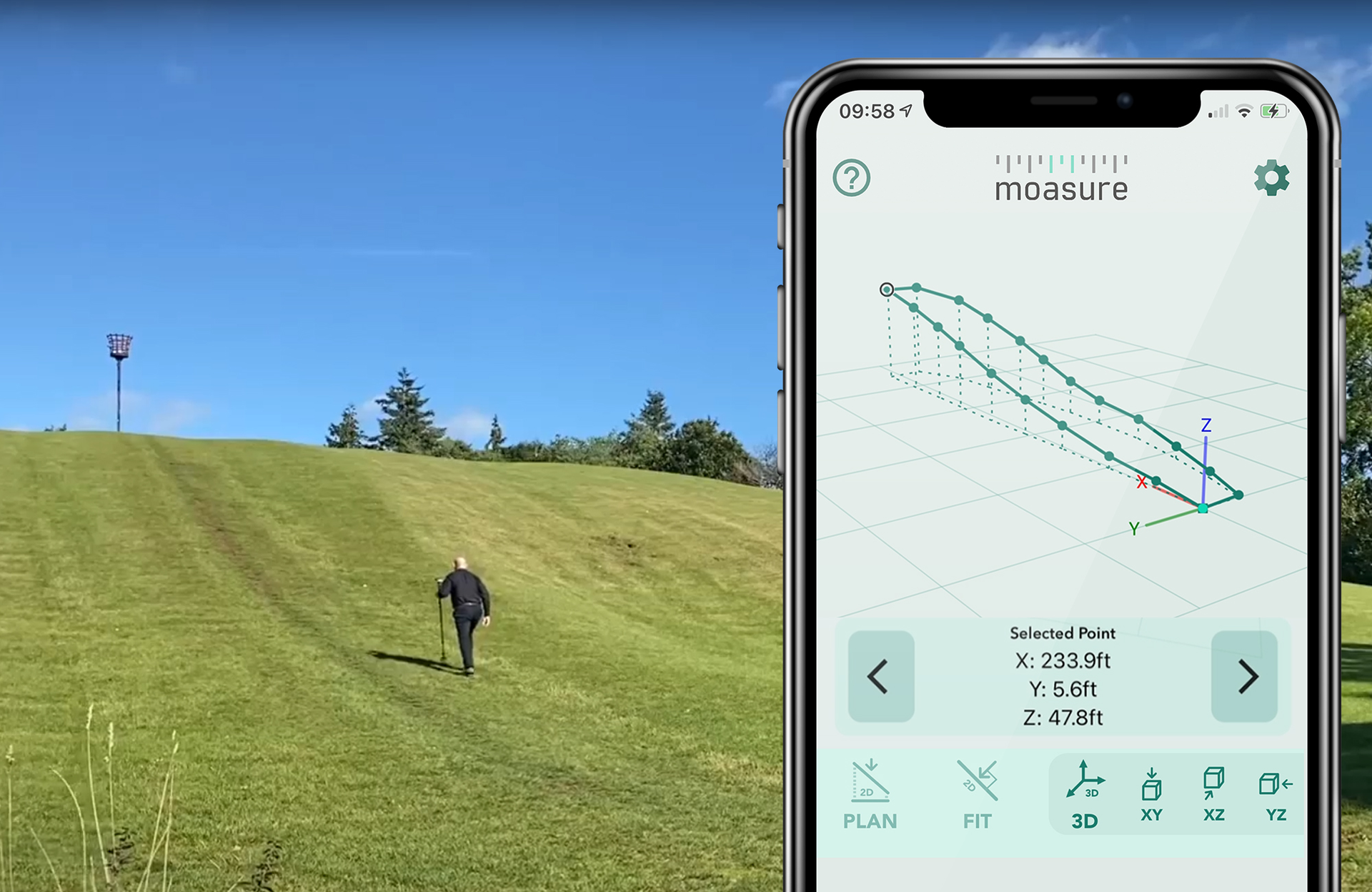 Moasure ONE mobile app