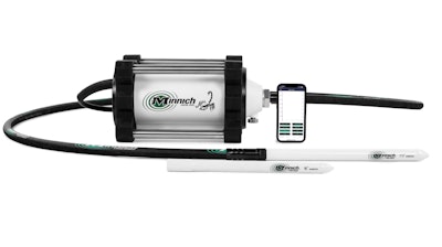 The Minnich Control Speed Concrete Vibrator with Electric Flex Shaft