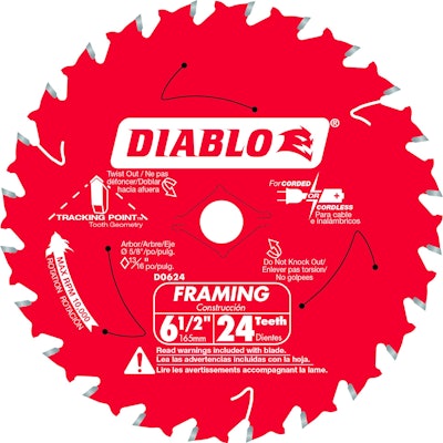 Diablo 24-Tooth Tracking Point Saw Blade