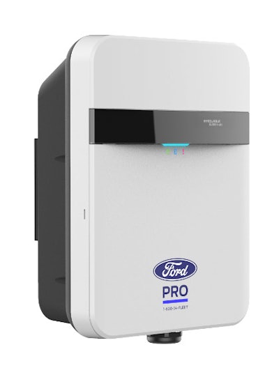 The 19.2 kW Ford Pro AC Charging Station.