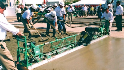 The WSH-Series Vibratory Truss Screed from Multiquip.