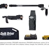 Designed for deck, subfloor, sheathing and underlayment installations, the Quik Drive PROCCS+ Multi-Purpose Combo System is a complete auto-feed screw driving system with two Quik Drive attachments.