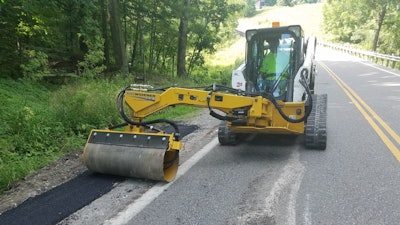 Road Widener Offset Vibratory Roller 2