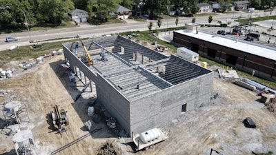 Plaza Tire location under construction by Little Dixie Construction.