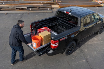 CargoGlide mounts inside the pickup bed and creates a sliding load floor, simplifying the loading, unloading, organizing and accessing of gear.