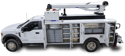 The new 13-ft. aluminum body offers compartment storage and is intended for a 108-in. cab-to-axle chassis with 22,000- to 22,900-lbs. gross vehicle weight rating, such as the Ford F600 or Chevrolet 6500.
