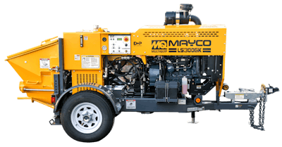 The Mayco LS300GK Small Concrete Pump