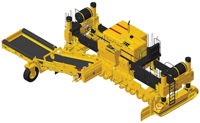 The GP460 Placer Spreader Slipform Paver