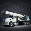 National Crane is partnering with Peterbilt to exhibit an NBT45-2 configuration that does not require a single front outrigger.
