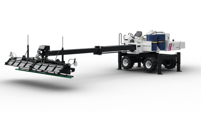 Concrete Broom + Cure Machine