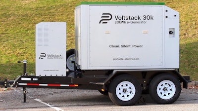 Volvo CE's 245 North American dealer locations will enable customers to bundle the Voltstack 30k Level 2 mobile electric charger with the purchase of Volvo electric equipment.