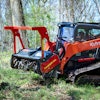 Designed to accommodate loaders with 20-50 gpm, the forestry mulcher is equipped with a CUT CONTROL rotor and a variable torque motor featuring M-BOOST technology.