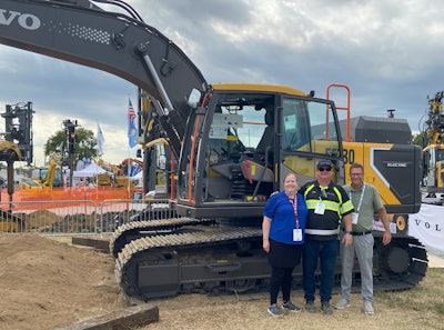 The Equipment Today team got to operate the EC230 electric excavator.
