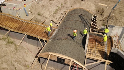 Arched Wine Cave And Tunnel