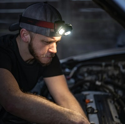 Equipped with eight lighting modes, the IPX8 rated hybrid headlamp generates up to 750 lumens of output.