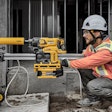 The system, made up of six concrete tools, uses the same DEWALT POWERSHIFT 554 WH battery and high-speed charger across all tools.