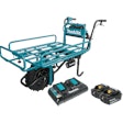 The flat bed frame is equipped with expandable front and side rails and features 290 lbs. of load capacity.