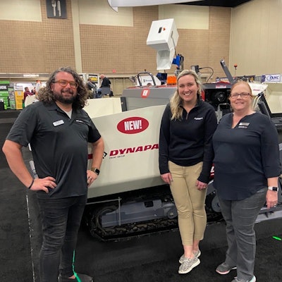 Brandon Noel, Editor Pavement Maintenance & Reconstruction; Dormie Roberts, Marketing and Digital Solutions Manager, Dynapac; Lori Ditoro, Editor-in-Chief, Equipment Today.
