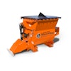 The Mobile Mug Hog Trench Mixer can be used with walk-behind and standard- or full-sized skid steers.