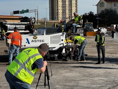 The Astec crew demonstrating their CP135 during day 1 of PAVE/X.